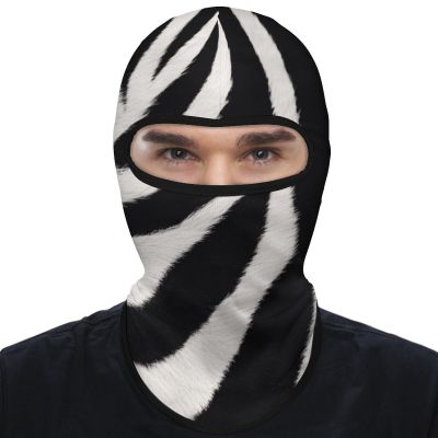 Balaclava Face Mask for Men Women Zebra Animal Full Mask for Outdoor Sport Cycling Fishing Cap