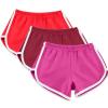 3 Pack Women's Shorts Quick Dry Active Workout Running Shorts Comfy Casual Elastic Waist Lounge Shorts Sweat Short view 1