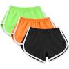3 Pack Women's Shorts Quick Dry Active Workout Running Shorts Comfy Casual Elastic Waist Lounge Shorts Sweat Short view 2