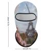 Balaclava Face Mask for Men Women Paris Eiffel Tower with Flowers Full Mask for Outdoor Sport Cycling Fishing Cap view 2