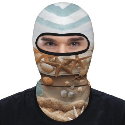 Balaclava Face Mask for Men Women Ocean Beach Theme Full Mask for Outdoor Sport Cycling Fishing Cap