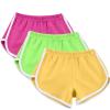 3 Pack Women's Shorts Quick Dry Active Workout Running Shorts Comfy Casual Elastic Waist Lounge Shorts Sweat Short view 1
