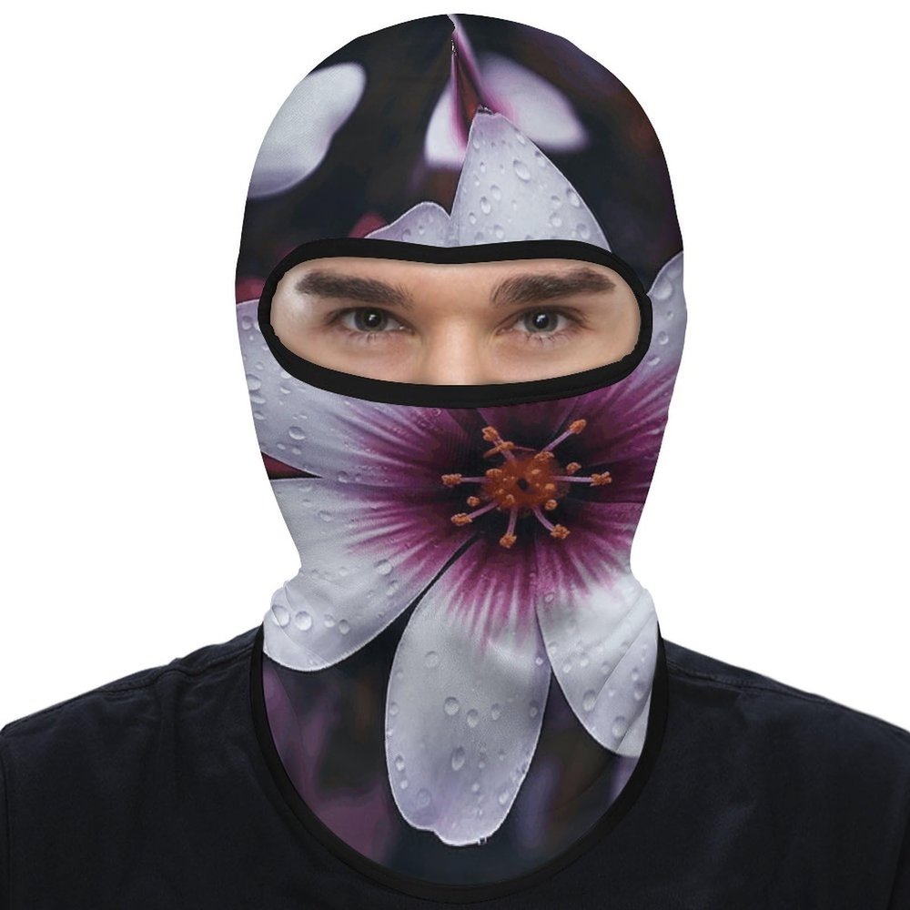 Balaclava Face Mask for Men Women Blossom Flower Full Mask for Outdoor Sport Cycling Fishing Cap