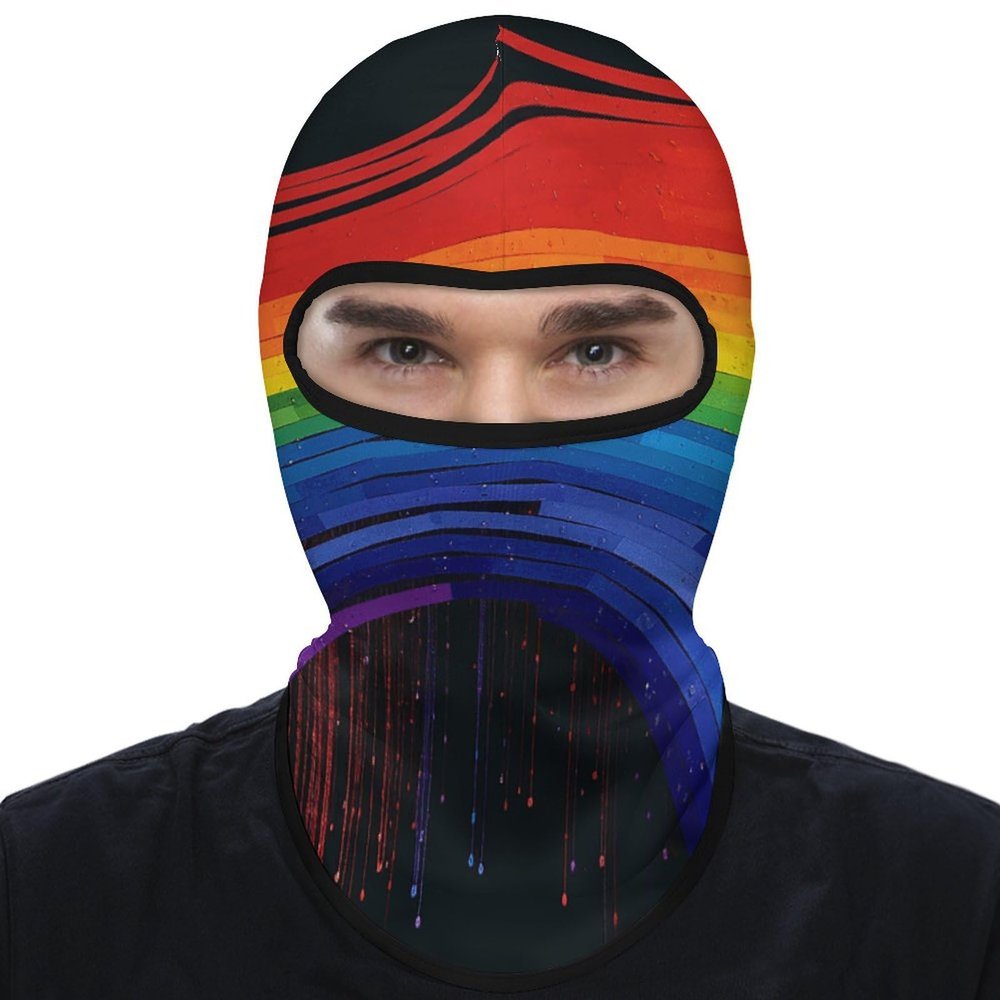 Balaclava Face Mask for Men Women Rainbow Full Mask for Outdoor Sport Cycling Fishing Cap