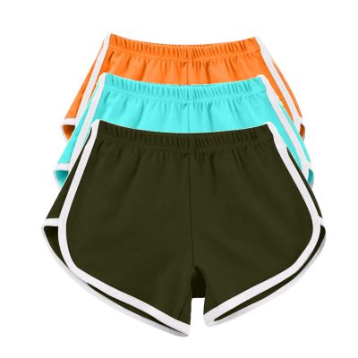 3 Pack Women's Shorts Quick Dry Active Workout Running Shorts Comfy Casual Elastic Waist Lounge Shorts Sweat Short