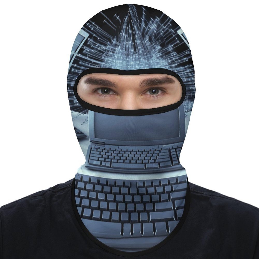 Balaclava Face Mask for Men Women Computers and Internet Full Mask for Outdoor Sport Cycling Fishing Cap