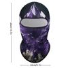 Balaclava Face Mask for Men Women Purple Amethyst Full Mask for Outdoor Sport Cycling Fishing Cap view 2
