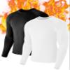 EoBeKee Mens Thermal Compression Shirts, Warm Long Sleeve Fleece Lined Tops Athletic Base Layer for Running Cold Weather view 1