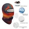 Balaclava Face Mask for Men Women Orange Red Phoenix Full Mask for Outdoor Sport Cycling Fishing Cap view 3