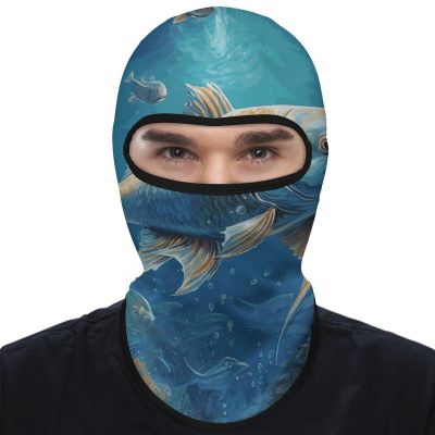 Balaclava Face Mask for Men Women Ocean Fish Full Mask for Outdoor Sport Cycling Fishing Cap