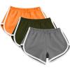 3 Pack Women's Shorts Quick Dry Active Workout Running Shorts Comfy Casual Elastic Waist Lounge Shorts Sweat Short view 2
