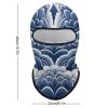 Balaclava Face Mask for Men Women Blue and White Full Mask for Outdoor Sport Cycling Fishing Cap view 2