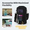 WixByti One Gallon Water Bottle Insulated, Triple Wall Vacuum Cold for 48 Hrs & Leak-proof & Non-BPA, 128oz Large Sports Stainless Steel Water Jug with Paracord Handle Straw Spout Lids & DIY Stickers view 3