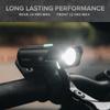 Bike Lights Front and Back (BX-Series) - Bicycle Headlight and Tail Light Set with Powerful Rechargeable LED for Night Riding - USB-C - Bike Safety Equipment (BX-400 Black) view 2