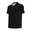Custom Shirts for Men Personalized Polo Shirt Front Print Design Your Own Text Logo Name T-Shirts, FBA-Black, XL view 3