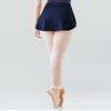 RuiBalletto Girls Women Ballet Skirts, Side Slit Dance Skirts, Pull On Elastic Waist Dance Skirt for Ballerina Navy view 3