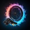ZS569 Black Presta Valve Adapter Dual Head Bike Track Pump Tyre Air Pump Connector Head Tires and Tubes Accessories view 2