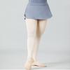RuiBalletto Girls Women Ballet Skirts, Side Slit Dance Skirts, Pull On Elastic Waist Dance Skirt for Ballerina Light Gray view 2
