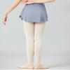 RuiBalletto Girls Women Ballet Skirts, Side Slit Dance Skirts, Pull On Elastic Waist Dance Skirt for Ballerina Light Gray view 3