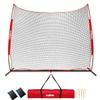 KuiBonu 20x10 Foot Barricade Backstop Net, Basketball Barrier Net with Sturdy Steel Frame and Heavy-Duty Netting, Perfect for Lacrosse Baseball Soccer Basketball and More view 1