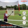 KuiBonu 20x10 Foot Barricade Backstop Net, Basketball Barrier Net with Sturdy Steel Frame and Heavy-Duty Netting, Perfect for Lacrosse Baseball Soccer Basketball and More view 2