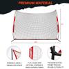 KuiBonu 20x10 Foot Barricade Backstop Net, Basketball Barrier Net with Sturdy Steel Frame and Heavy-Duty Netting, Perfect for Lacrosse Baseball Soccer Basketball and More view 3