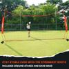 KuiBonu 20x10 Foot Barricade Backstop Net, Basketball Barrier Net with Sturdy Steel Frame and Heavy-Duty Netting, Perfect for Lacrosse Baseball Soccer Basketball and More view 4