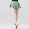 RuiBalletto Girls Women Ballet Skirts, Side Slit Dance Skirts, Pull On Elastic Waist Dance Skirt for Ballerina Green view 4