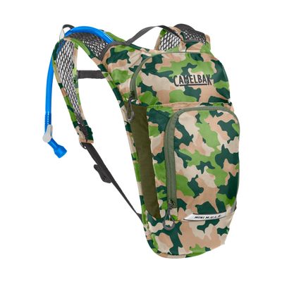 CamelBak Mini M.U.L.E. Kids Hydration Backpack for Hiking and Biking - 50oz, Camo