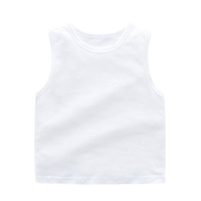 Betadog Toddler Girl's Soft Cotton Camisoles Undershirt Tank Tops Toddler Solid Sleeveless Undershirt (White, 3-4 Years)