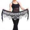 HCSNTVPU Belly Dance Skirt Women Practice Clothing Hip Scarf Adjustable Fit Belly Dance(Black Silver coins) view 4