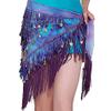 Belly Dance Skirt Belly Dance Clothing Accessories Tassel Wrap Stretchy Mesh Base Women Bellydance Belts Fringes Hip Scarf(Red) view 2
