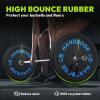 HANDBODE Bumper Plates High-Bounce Olympic Weight Plates, Colored crumb rubber plate for Weight Lifting and Strength Training 160 LB Set A view 3