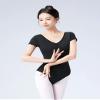 RuiBalletto Women Ballet Leotards, Lace Back Dance Bodysuits, Short Sleeve Gymnastics Leotards view 3