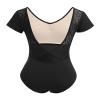 RuiBalletto Women Ballet Leotards, Lace Back Dance Bodysuits, Short Sleeve Gymnastics Leotards view 4
