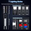 QARMAX 2PCS Upgraded A70 Tactical Led Flashlight, A70 Tactical Flashlight Ipx7, Economicalk Flashlight USB Rechargeable, 20000 Lumen Flashlight Shock-Resistant, Adjustable Zoom with 5 Modes view 3
