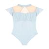 RuiBalletto Women's Ballet Leotards with Mesh Splicing, Ruffle Sleeve Dance Bodysuit with Full Front Lining view 3