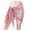 Belly Dance Skirt Belly Dance Scarf Women Scarf Dance Sequins Hip Scarf Sexy Belly Dance Belt Wrap Skirt(Blue) view 4