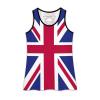 Adugen Origei Womens British Flag Sleeveless Workout Tops for Athletic Tank Top for Running Yoga L view 1