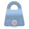 KJAOYU Climbing Pulley Rescue Pulley Single Sheave Aluminum Fixed Eye Rock Rope Pulley,Lightweight Single Pulley with Double Movable Side Plates - Ideal for Outdoor Mountaineering and (Blue) view 1