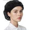 6 Pcs Chef Hat Unisex Elastic Kitchen Cooking Hat Food Service Hair Nets Mesh Cap Adjustable Reusable Washable Cooking Chef Cap(Black) view 1