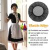 6 Pcs Chef Hat Unisex Elastic Kitchen Cooking Hat Food Service Hair Nets Mesh Cap Adjustable Reusable Washable Cooking Chef Cap(Black) view 3