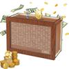 Wooden Piggy Bank for Adults, Cash Coin Savings Box with Counter for Savings Goal $1000, $2000, $5000, $10000. Best Gift for Friends (2000) view 1