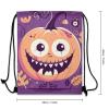 BTCOWZRV Drawstring Backpack Halloween Monster Drawstring Bags Gym Bags for Men Women Draw String Bags Yoga Cinch Bag view 2