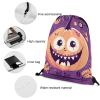 BTCOWZRV Drawstring Backpack Halloween Monster Drawstring Bags Gym Bags for Men Women Draw String Bags Yoga Cinch Bag view 3