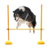 CMYUN Portable Dog Agility Training Equipment/Horse Dog Jumping Hurdles, Adjustable Obstacle Hurdles with Base, Speed Agility Hurdles for Soccer(150cm(59")) view 1