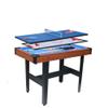 Premium 5.5 Ft Pool Table with Green Velvet Cloth and Complete Accessories, Material MDF with Wood PVC Billiard Table (Brown+Blue(2)) view 1