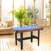 Premium 5.5 Ft Pool Table with Green Velvet Cloth and Complete Accessories, Material MDF with Wood PVC Billiard Table (Brown+Blue(2)) view 2