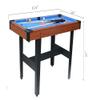Premium 5.5 Ft Pool Table with Green Velvet Cloth and Complete Accessories, Material MDF with Wood PVC Billiard Table (Brown+Blue(2)) view 3