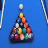 Premium 5.5 Ft Pool Table with Green Velvet Cloth and Complete Accessories, Material MDF with Wood PVC Billiard Table (Brown+Blue(2)) view 4